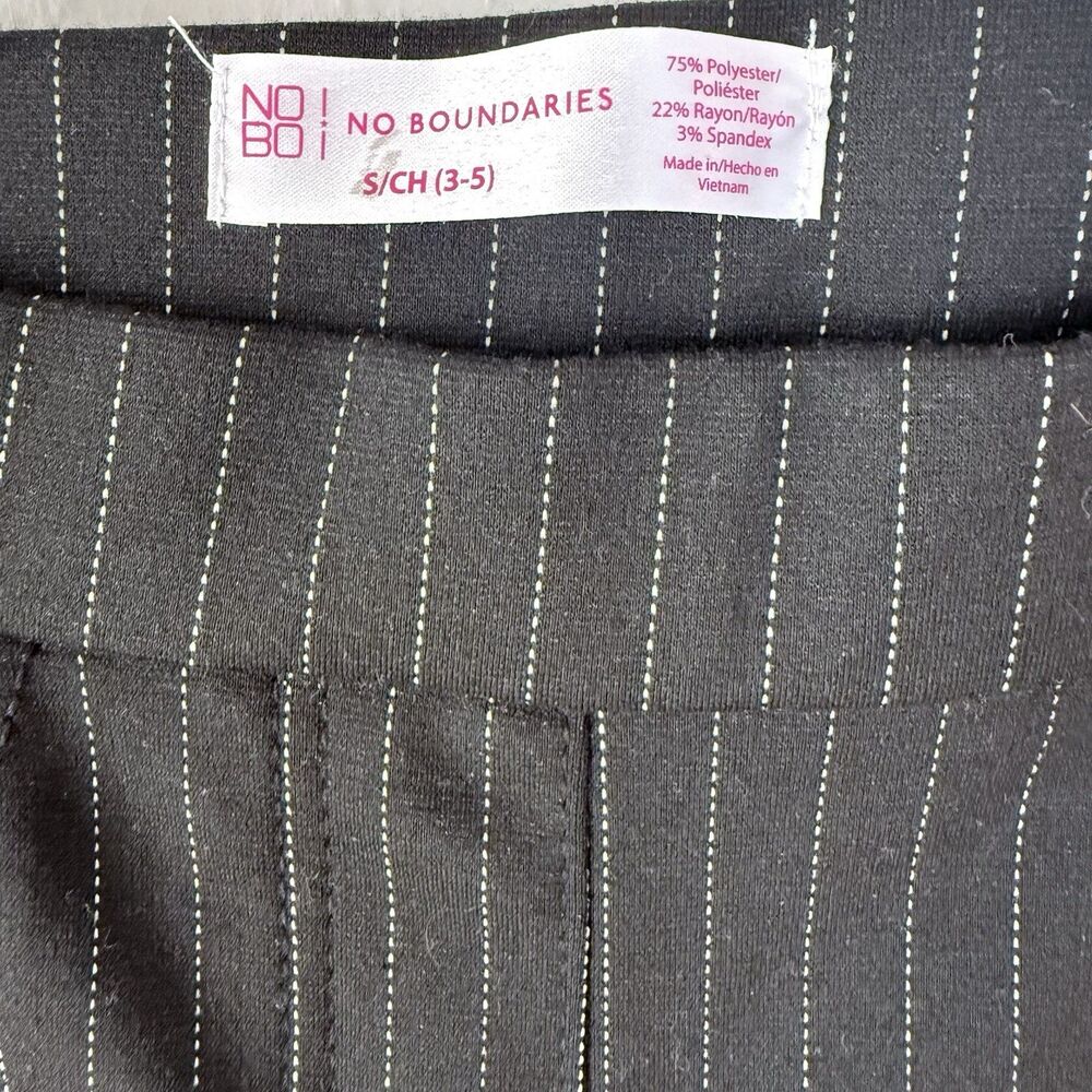 No Boundaries Juniors Striped Millennium Flare Pants, Sizes Small 3-4 - Picture 4 of 12